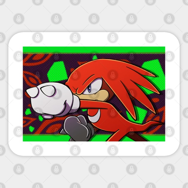 Knuckles Punch Sticker by Firestorm Fox